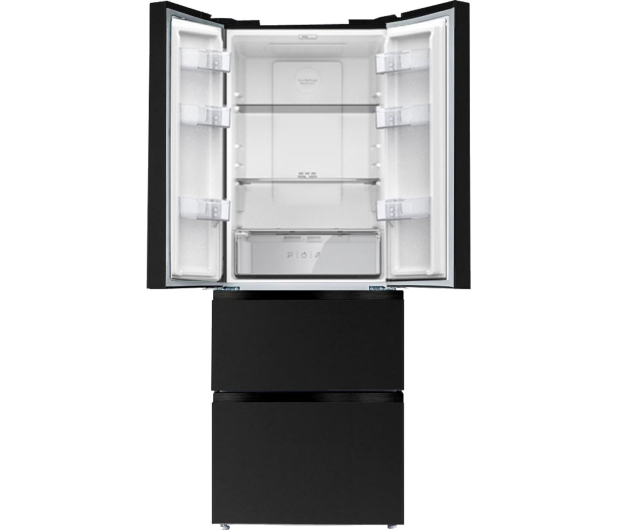 Lodówka Amica FY3279.6GDFB French Door No Frost 180,3cm Czarne Szkło VitControl 357L - 1034482 - zdjęcie 2